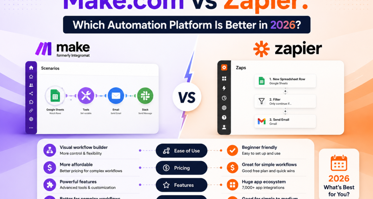 Make.com vs Zapier: Which Automation Platform Is Better in 2026?