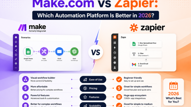 Make.com vs Zapier: Which Automation Platform Is Better in 2026?